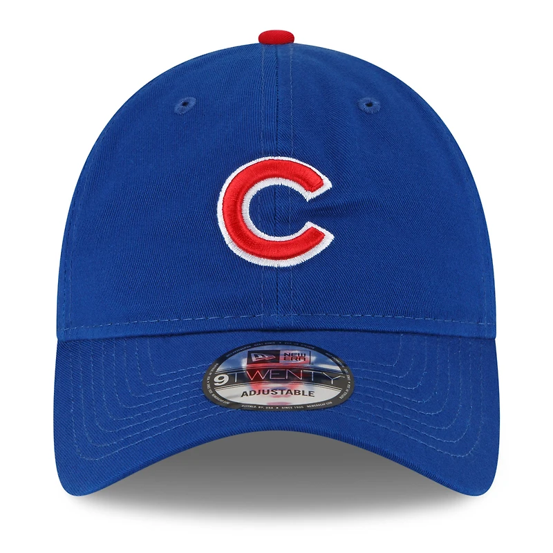 Men's New Era Royal Chicago Cubs 2025 MLB Postseason Side Patch 9TWENTY Adjustable Hat