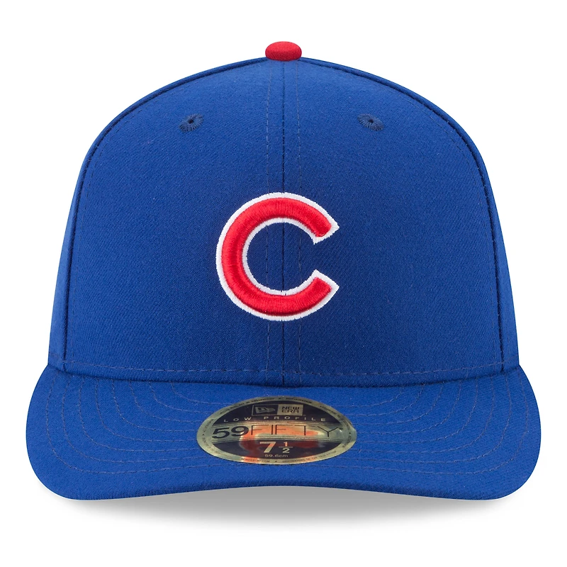 Men's New Era Royal Chicago Cubs 2025 MLB Postseason Side Patch Low Profile 59FIFTY Fitted Hat