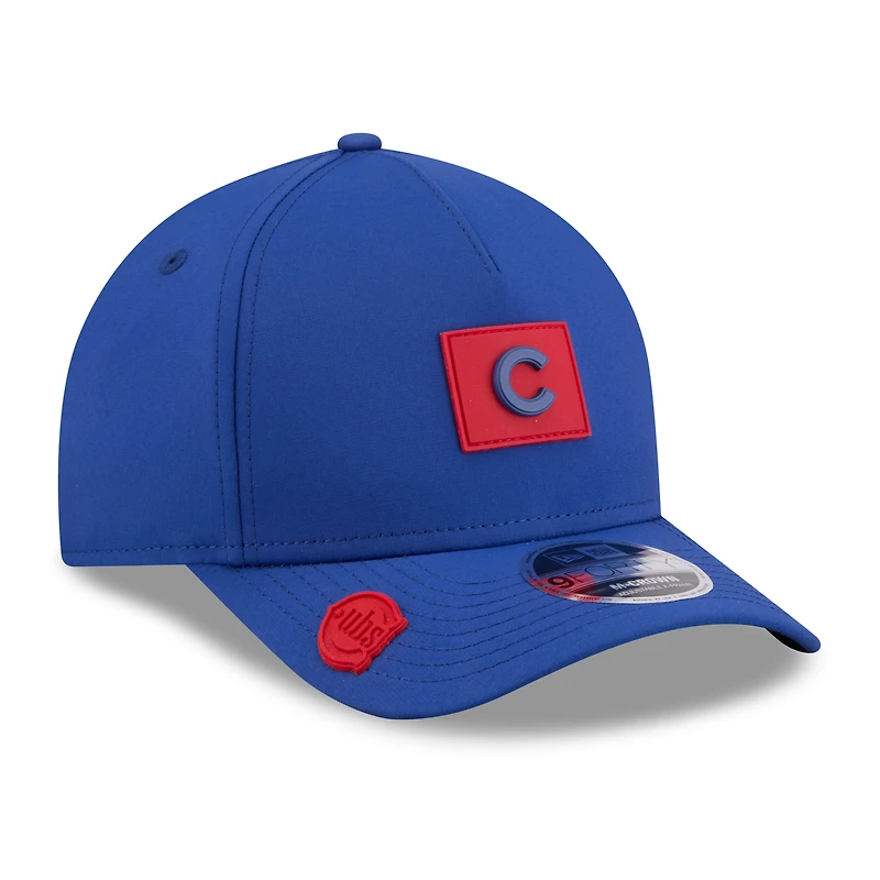 Casquette ajustable New Era Royal Chicago Cubs 2026 Clubhouse 9FORTY à monture A pour homme