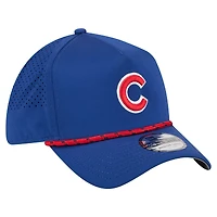 Casquette New Era Royal Chicago Cubs 39THIRTY A-Frame perforée Flex pour homme