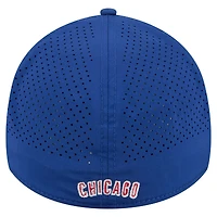 Casquette New Era Royal Chicago Cubs 39THIRTY A-Frame perforée Flex pour homme