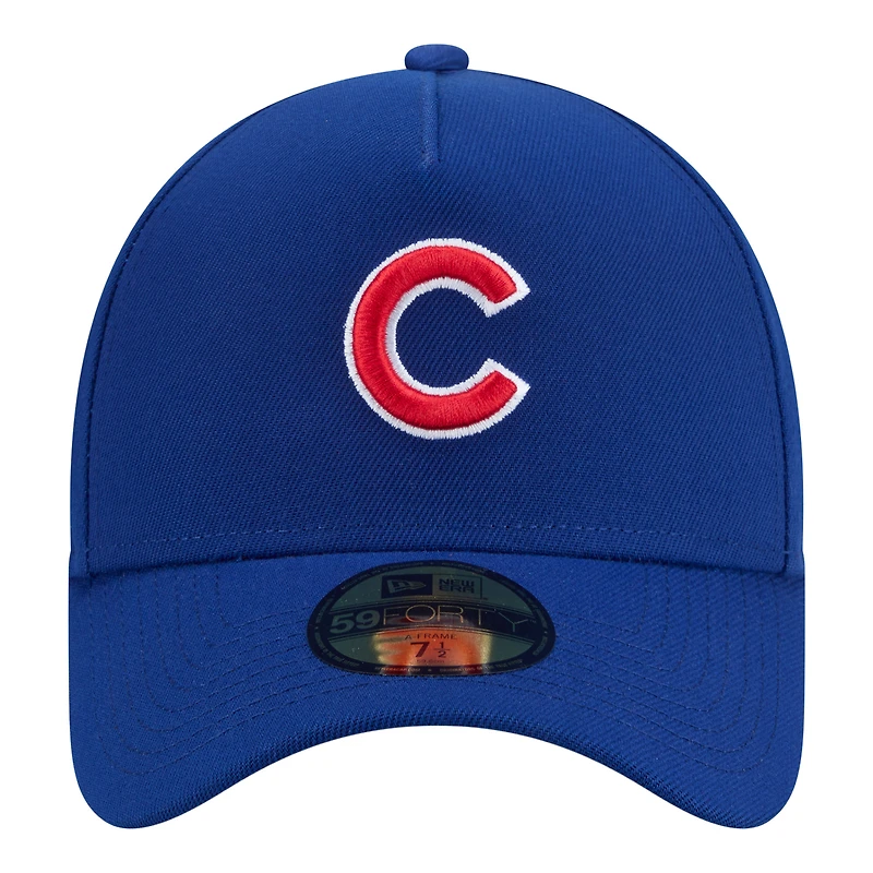 Casquette ajustée New Era Royal Chicago Cubs A-Frame 59FORTY pour homme