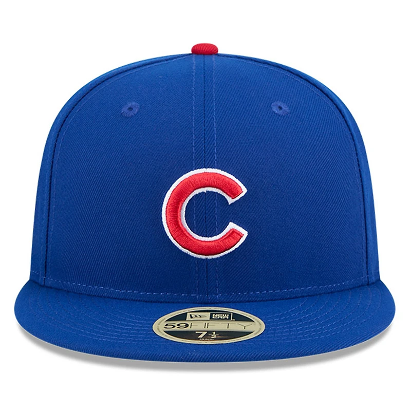 Casquette ajustée 59FIFTY pour homme New Era Royal Chicago Cubs Baseball Hall of Fame