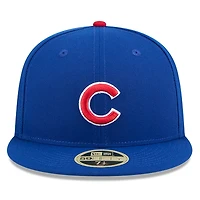 Casquette ajustée 59FIFTY pour homme New Era Royal Chicago Cubs Baseball Hall of Fame