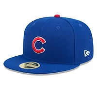 Casquette ajustée 59FIFTY pour homme New Era Royal Chicago Cubs Baseball Hall of Fame