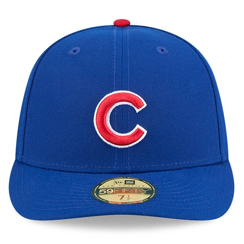 Casquette ajustée à profil bas New Era Royal Chicago Cubs 59FIFTY pour homme