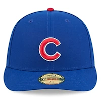 Casquette ajustée à profil bas New Era Royal Chicago Cubs 59FIFTY pour homme