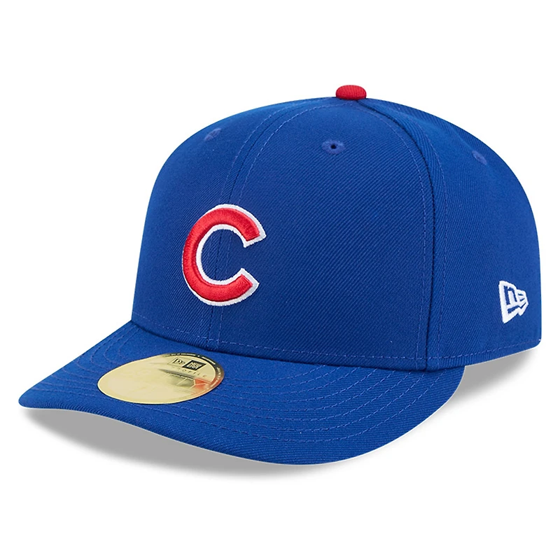 Casquette ajustée à profil bas New Era Royal Chicago Cubs 59FIFTY pour homme
