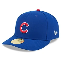 Casquette ajustée à profil bas New Era Royal Chicago Cubs 59FIFTY pour homme