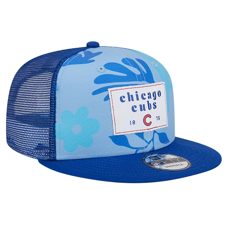 Casquette Snapback 9FIFTY Snapback pour hommes des Royal Chicago Cubs Bikini Bottom Trucker