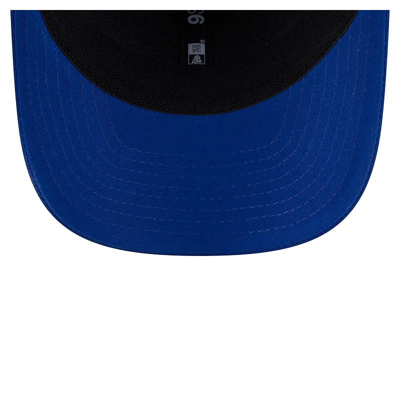 Casquette extensible à bouton-pression New Era Royal Chicago Cubs Circle Patch 9SEVENTY pour homme