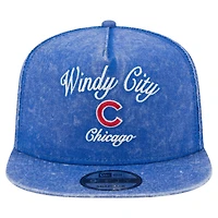 Men's New Era Royal Chicago Cubs City Slogan A-Frame 9FIFTY Snapback Hat