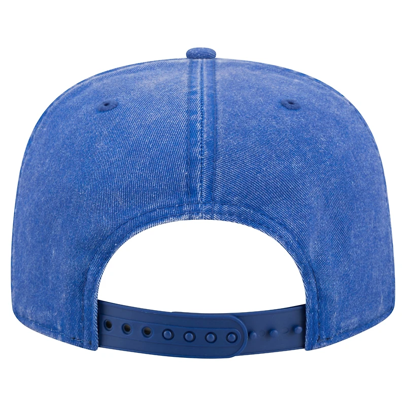 Men's New Era Royal Chicago Cubs City Slogan A-Frame 9FIFTY Snapback Hat
