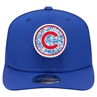 Men's New Era  Royal Chicago Cubs Floral Patch 9SEVENTY Adjustable Hat