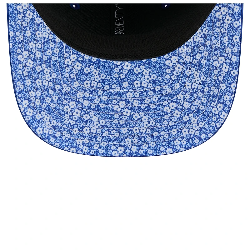 Men's New Era Royal Chicago Cubs Floral Patch 9SEVENTY Adjustable Hat