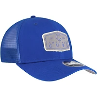 Casquette ajustable extensible à boutons-pression pour homme New Era Royal Chicago Cubs Labeled 9SEVENTY