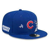 Men's New Era Royal Chicago Cubs Looney Tunes Bugs Bunny 59FIFTY Fitted Hat