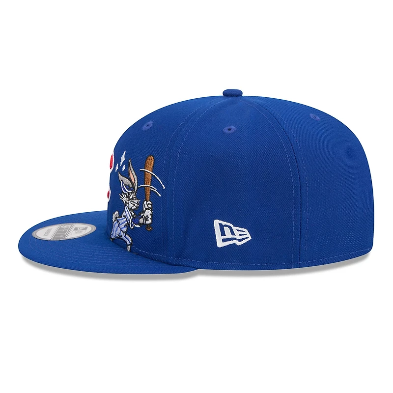 Men's New Era Royal Chicago Cubs Looney Tunes Bugs Bunny 9FIFTY Snapback Hat