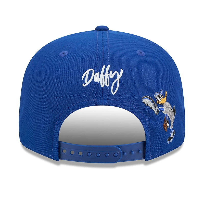 Men's New Era Royal Chicago Cubs Looney Tunes Daffy Duck 9FIFTY Snapback Hat
