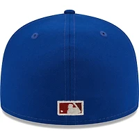 Casquette ajustée New Era Royal Chicago Cubs Meteor 59FIFTY pour homme
