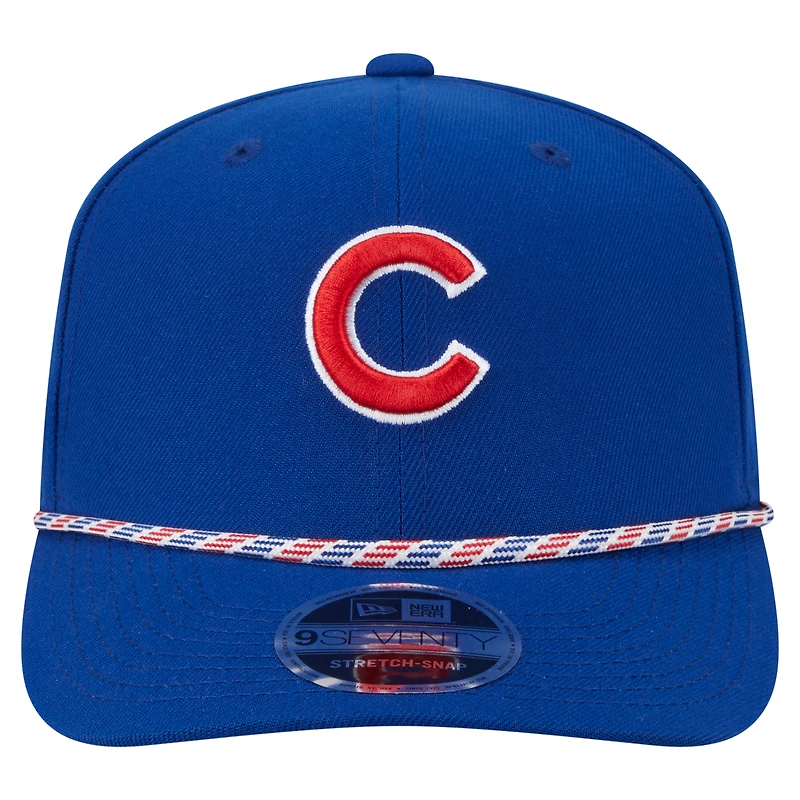 Men's New Era Royal Chicago Cubs Multi-Rope 9SEVENTY Stretch-Snap Hat