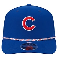 Men's New Era Royal Chicago Cubs Multi-Rope 9SEVENTY Stretch-Snap Hat