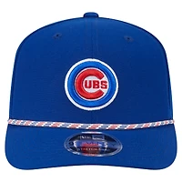 Casquette extensible à boutons-pression New Era Royal Chicago Cubs Multi-Rope 9SEVENTY pour homme