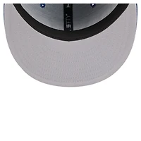 Casquette ajustée New Era Royal Chicago Cubs Overlap 59FIFTY pour homme