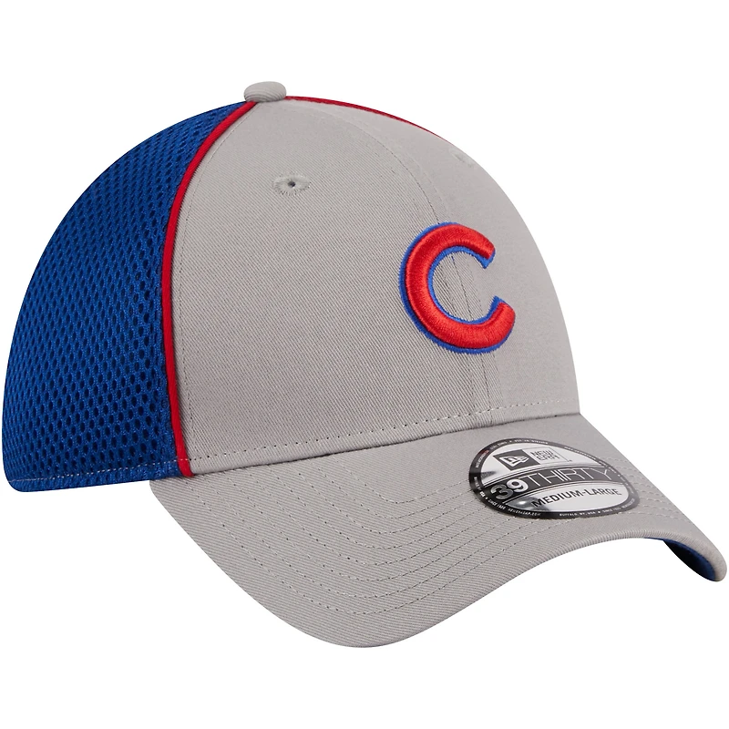 Casquette flexible 39THIRTY Pipe bleue des Chicago Cubs New Era pour hommes