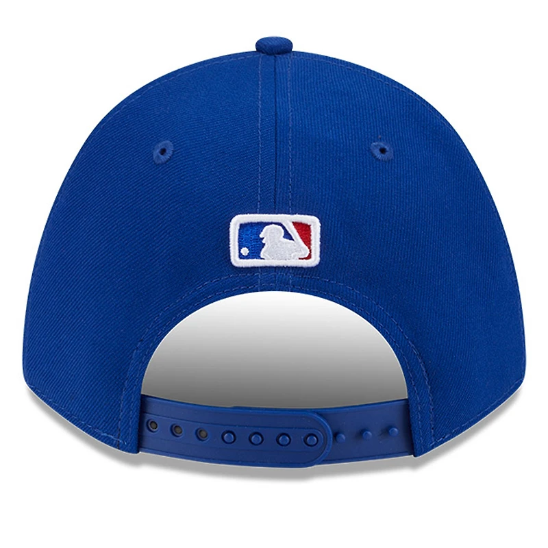 Casquette ajustable New Era Royal Chicago Cubs Player Replica 9FORTY pour homme