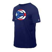Men's New Era Royal Chicago Cubs Puerto Rican Flag Logo T-Shirt
