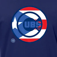 Men's New Era Royal Chicago Cubs Puerto Rican Flag Logo T-Shirt