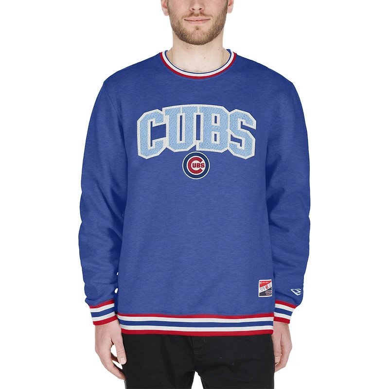 Sweat-shirt à capuche New Era Royal Chicago Cubs pour homme