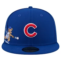 Men's New Era Royal Chicago Cubs Run Mascot 59FIFTY Fitted Hat