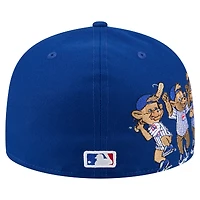 Men's New Era Royal Chicago Cubs Run Mascot 59FIFTY Fitted Hat