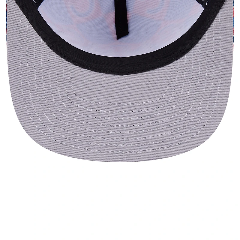 Men's New Era Royal Chicago Cubs Seeing Diamonds A-Frame Trucker 9FIFTY Snapback Hat