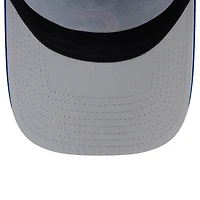 Men's New Era Royal Chicago Cubs Side Script 9FORTY A-Frame Trucker Adjustable Hat