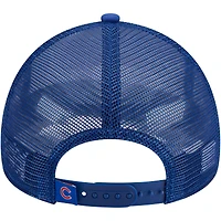 Casquette ajustable de camionneur 9FORTY Stacked 9FORTY Royal Chicago Cubs New Era pour hommes