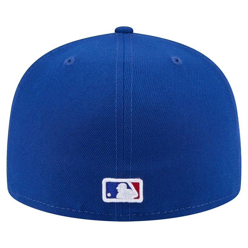 Casquette ajustée 59FIFTY Royal Chicago Cubs State Stitch pour homme de New Era