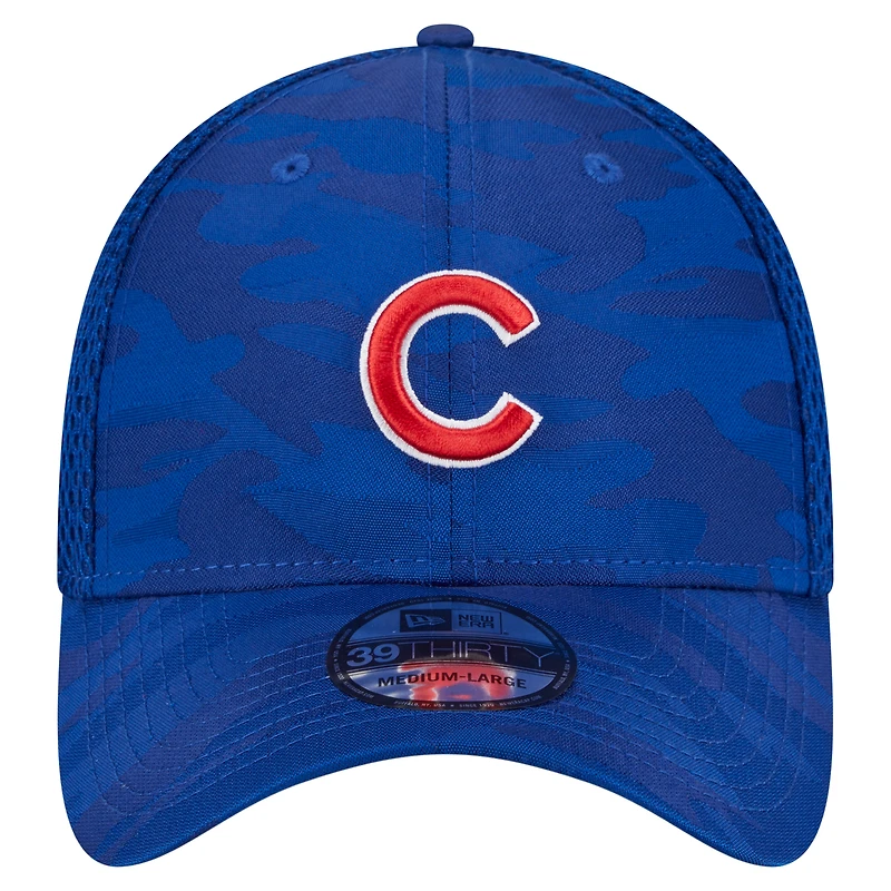 Men's New Era Royal Chicago Cubs Subtle Camo 39THIRTY Flex Hat