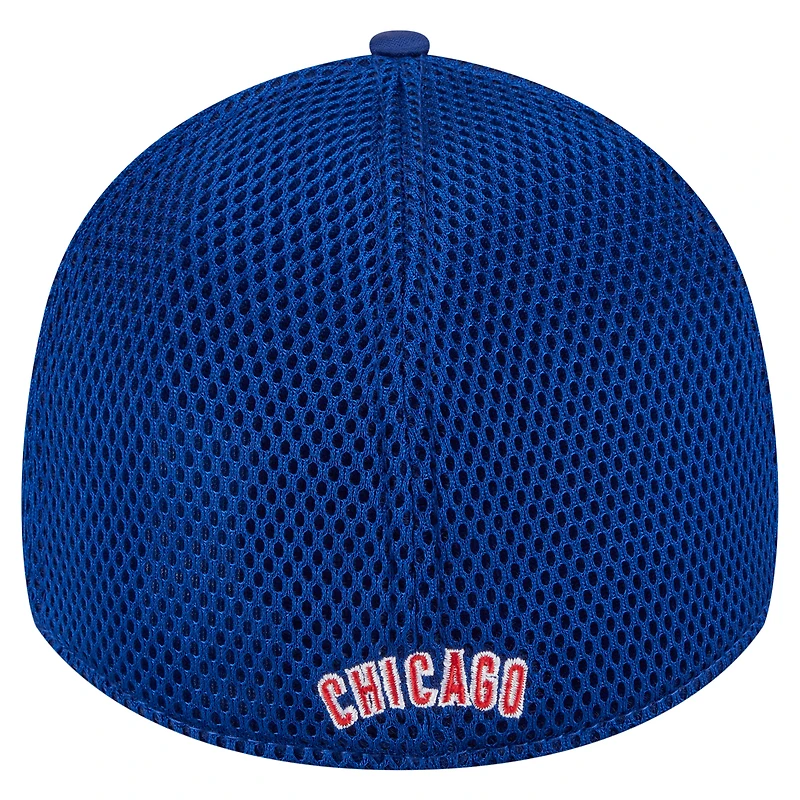 Men's New Era Royal Chicago Cubs Subtle Camo 39THIRTY Flex Hat