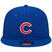 Casquette New Era Royal Chicago Cubs Team Color Trucker 9FIFTY Snapback pour homme