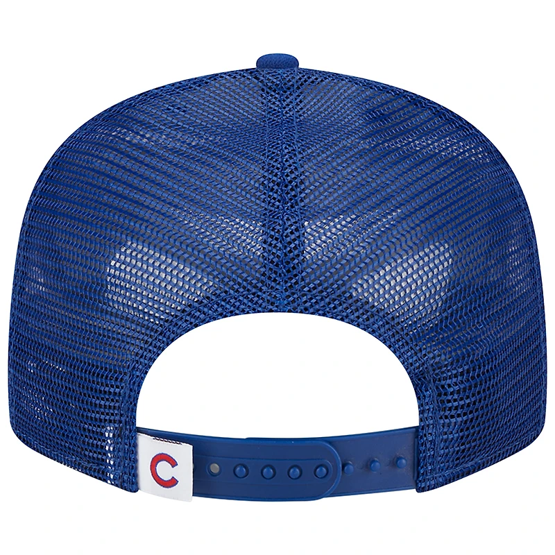 Casquette New Era Royal Chicago Cubs Team Color Trucker 9FIFTY Snapback pour homme