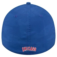 Casquette New Era Royal Chicago Cubs 39THIRTY Flex pour homme, motif camouflage ton sur