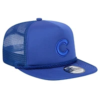 Casquette de golf à visière snapback en maille tonique Chicago Cubs Royal New Era pour homme