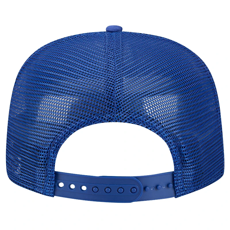 Casquette de golf à visière snapback en maille tonique Chicago Cubs Royal New Era pour homme