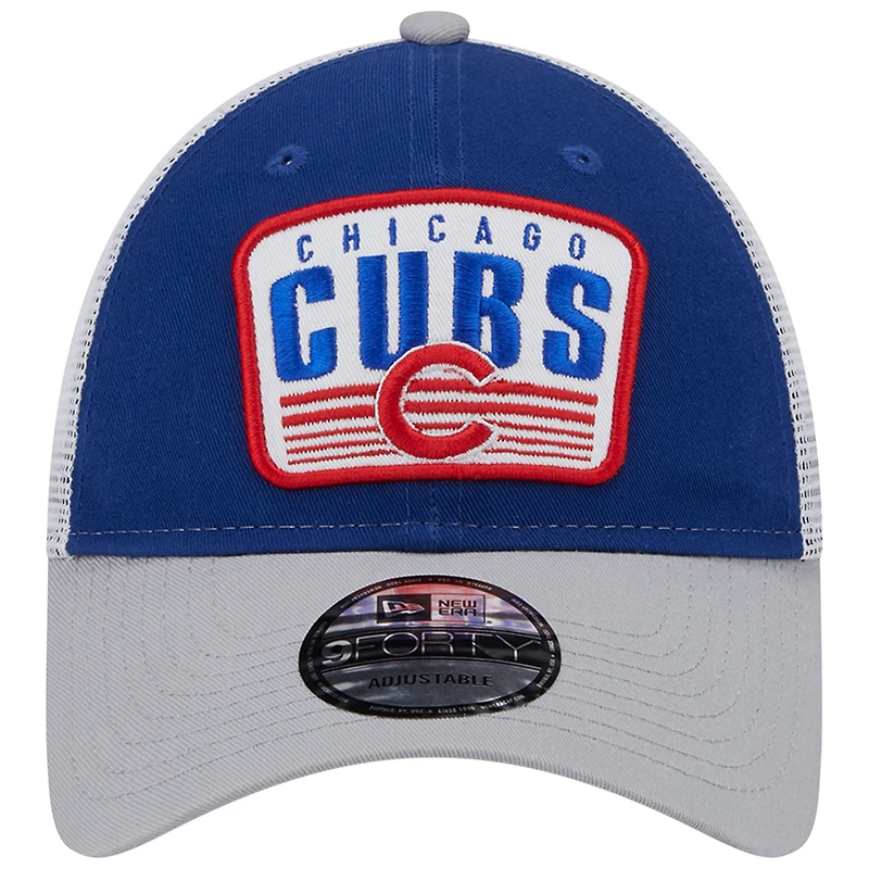 Casquette Snapback 9FORTY Royal Chicago Cubs New Era pour homme