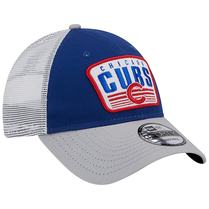 Casquette Snapback 9FORTY Royal Chicago Cubs New Era pour homme
