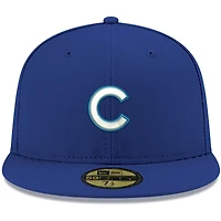 Men's New Era Royal Chicago Cubs White Logo 59FIFTY Fitted Hat