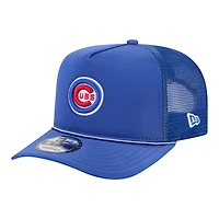 Men's New Era  Royal Chicago Cubs Worn A-Frame 9FIFTY Trucker Snapback Hat